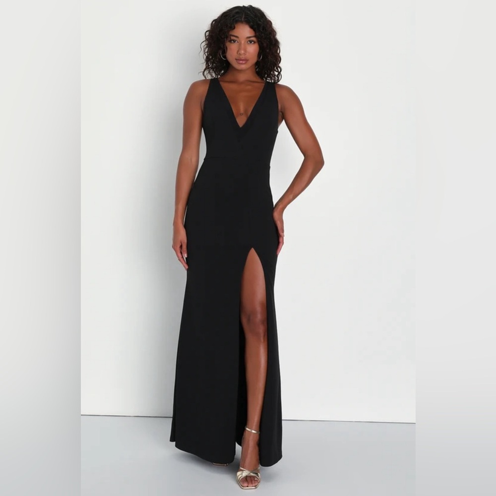 Lulus Mystical Black Mesh Sleeveless Mermaid Dress - formal, cocktail, prom